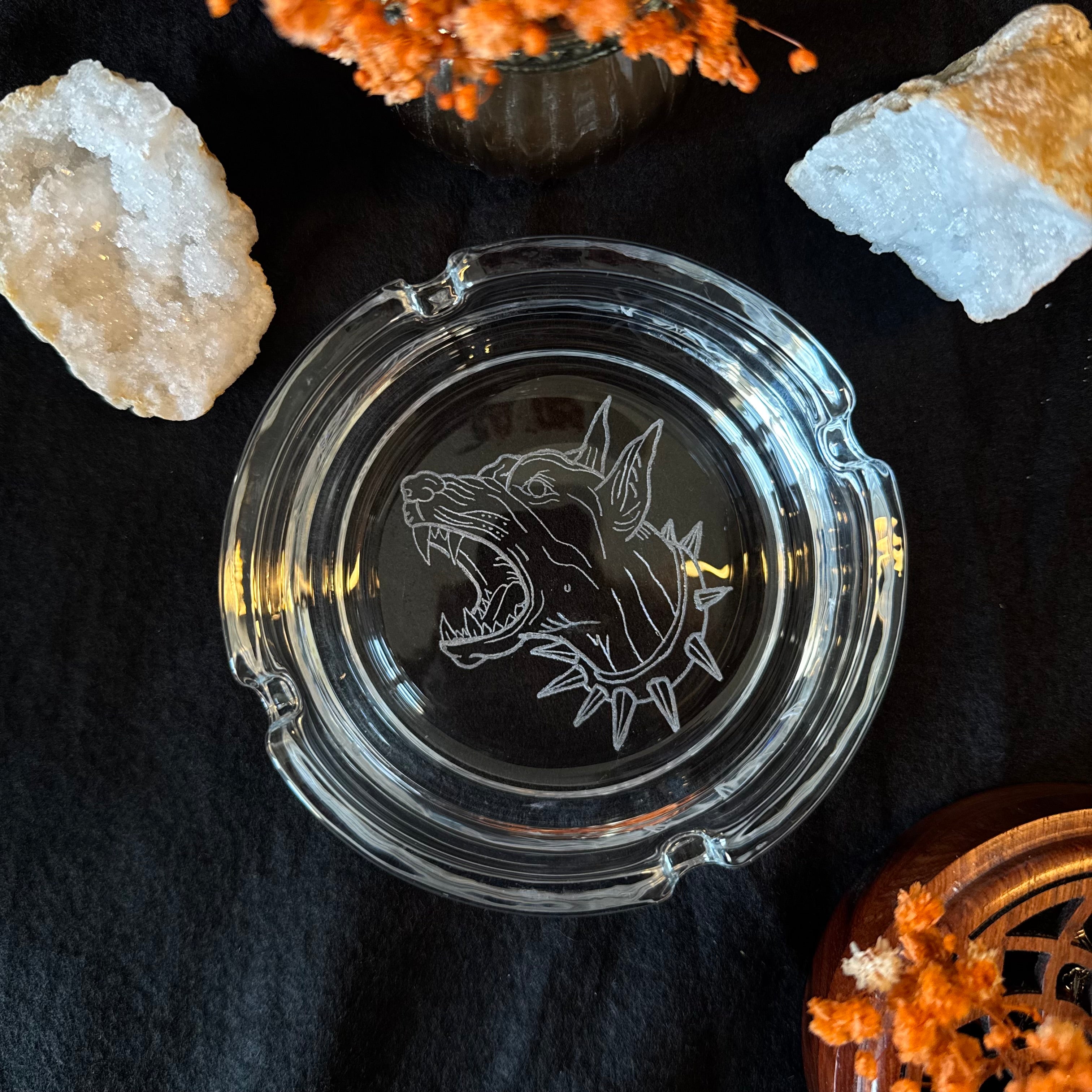 Cendrier gravé - Doberman