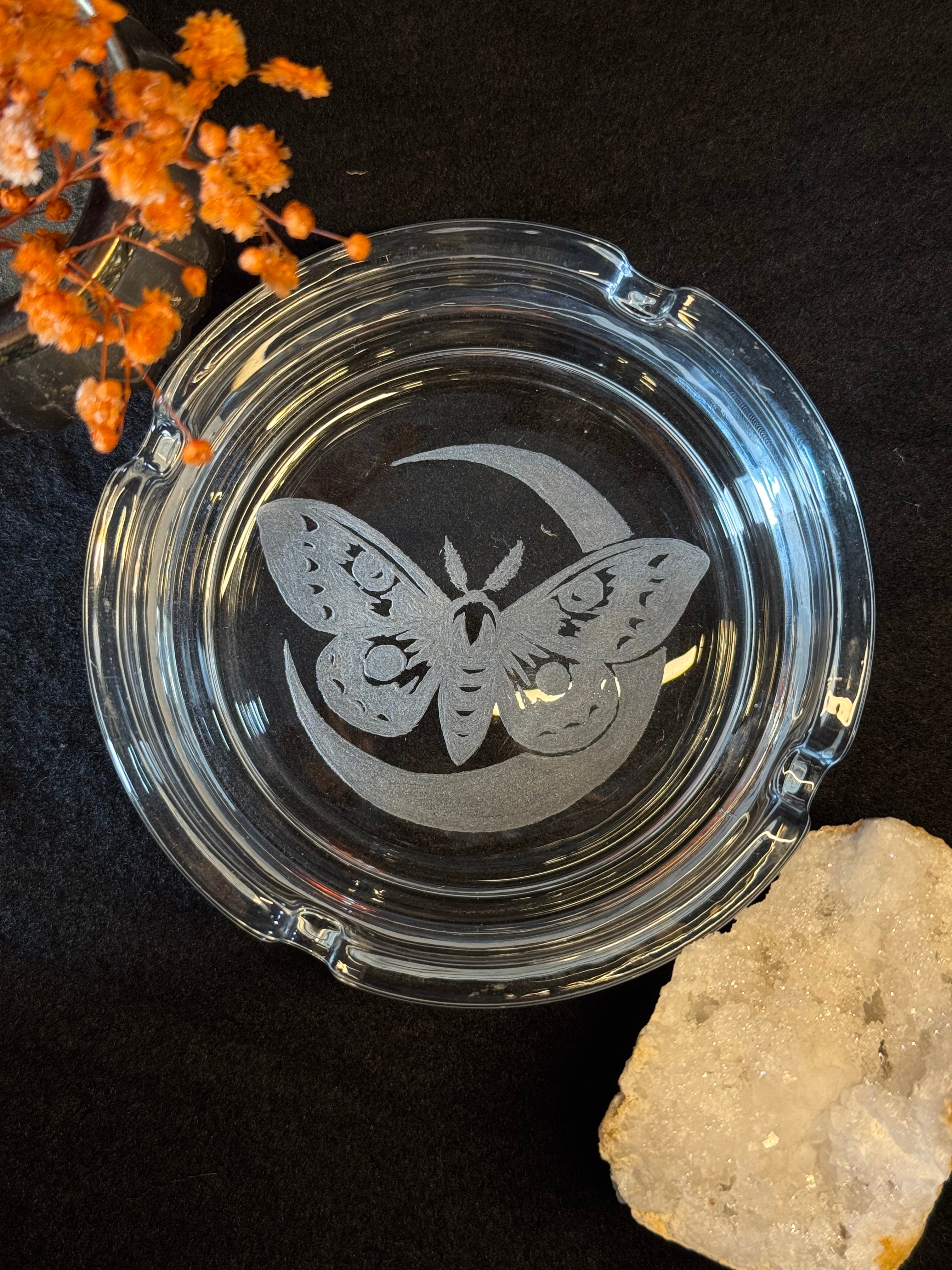 Cendrier gravé - Lune