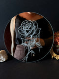 Miroir gravé - Rose & Toiles