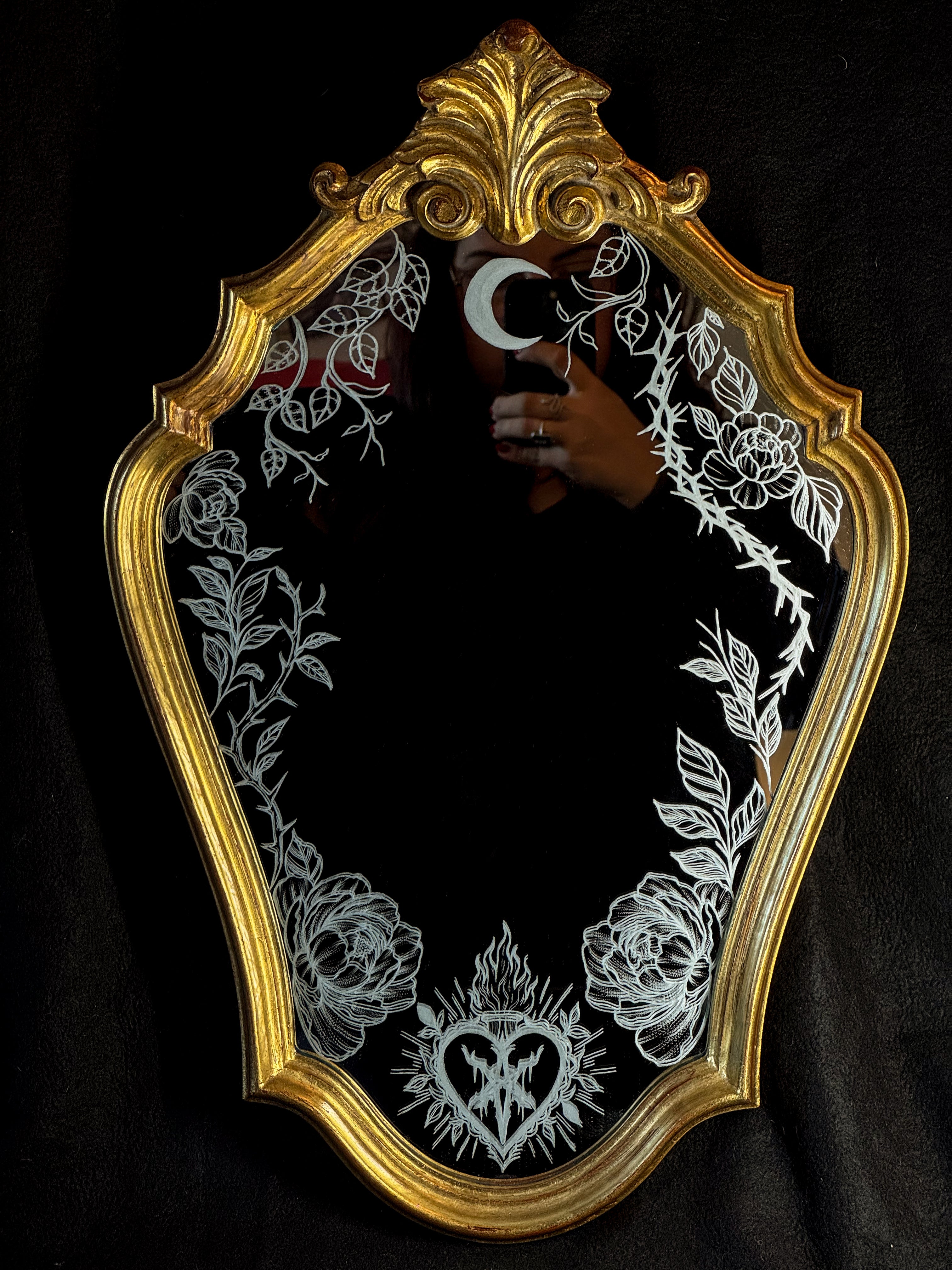 Commande personnalisée - miroir ancien