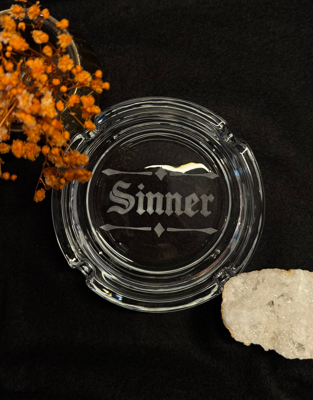 Cendrier gravé - Sinner